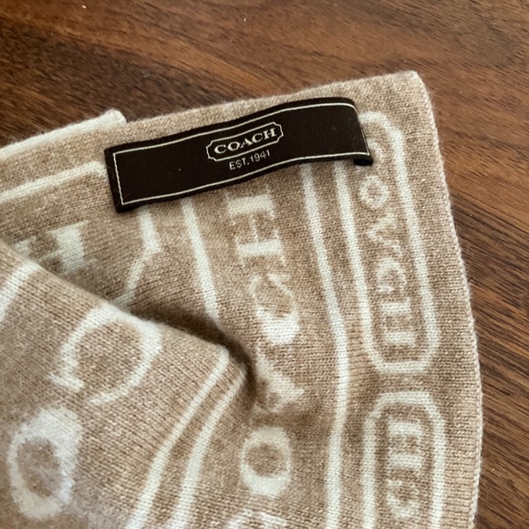 Coach Cashmere Scarf - Picture 3 of 3